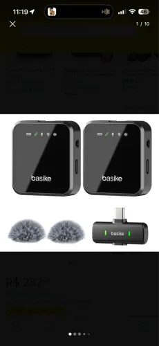 Microfone sem Fio Basike