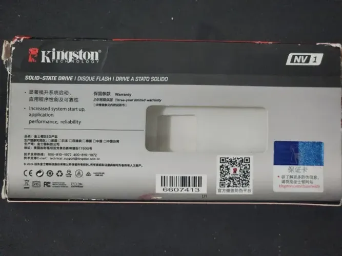 SSD Kingston NV1 1TB M.2 NVMe - Ultra Rápido (SNVS/1000G)
