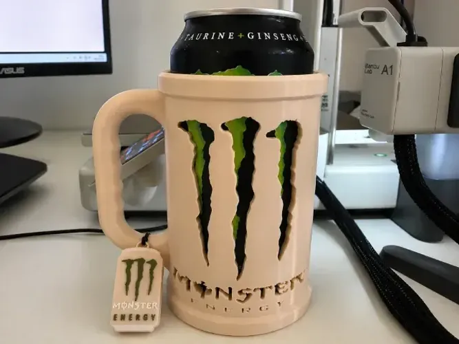 SUPORTE Caneca porta lata Monster