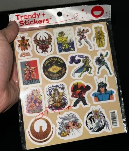Adesivos Cavaleiros do Zodiaco