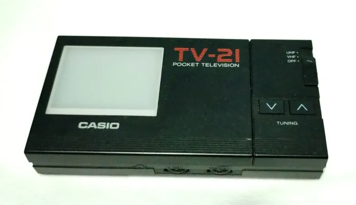 TV portátil Casio 21 para colecionadores