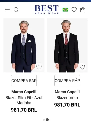 Blazer europeu sob medida marco capelli