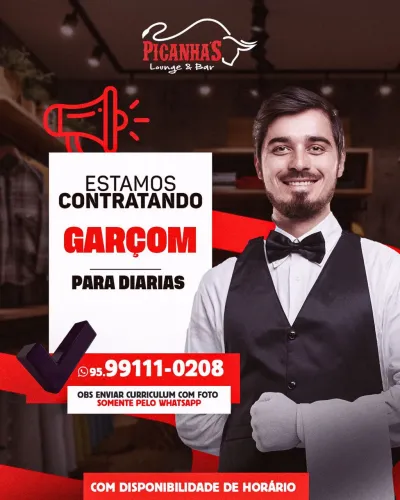 Vagas para garçom 