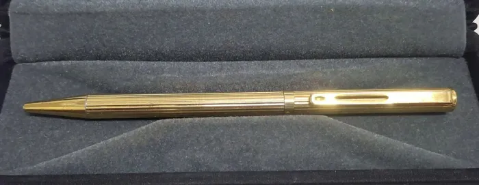 Caneta Esferográfica Vintage Alta Joalheria (H. Stern/Pilot) - Banho de Ouro Impecável
