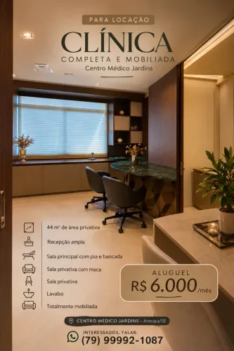 Clínica mobiliada pronta para uso | Centro Médico Jardins