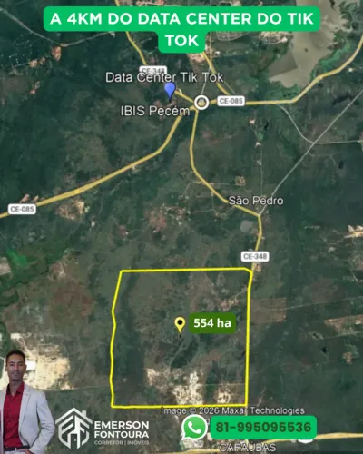 Terreno 554 hectares no Pecém