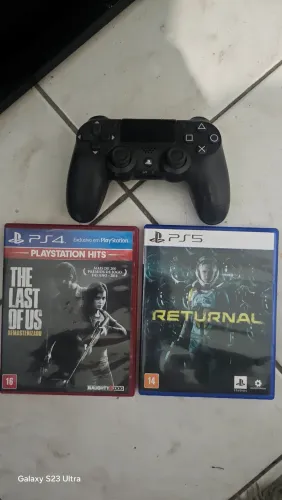 Jogos ps4/ ps5 e controle ps4