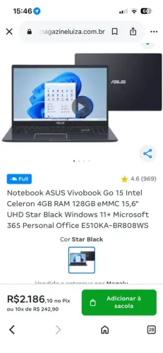 Notebook asus