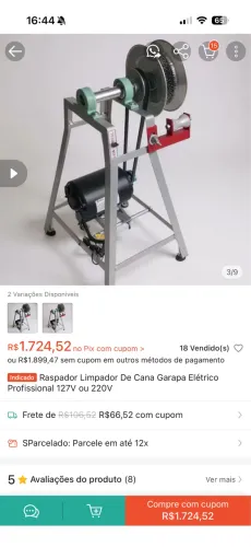 Raspador de cana