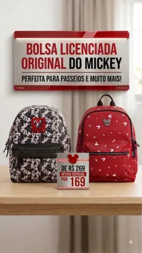 Mochilas licenciadas originais Disney