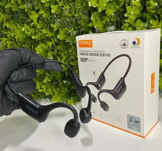 Fone Bluetooth Open Ear Alpha Gold Pro