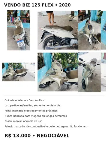 Honda Biz 125 Flex 2020
