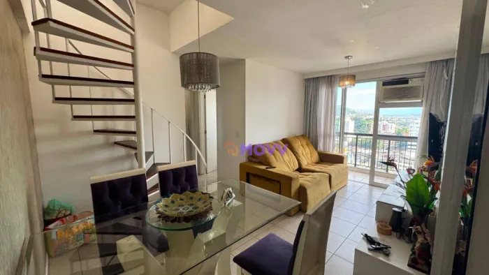 Cobertura com 3 dormitórios para alugar, 110 m² por R$ 7.020,00/mês - Centro - Niterói/RJ