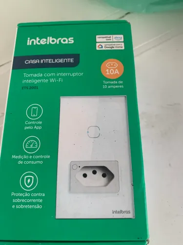 Tomada com interruptor inteligente Wi-Fi