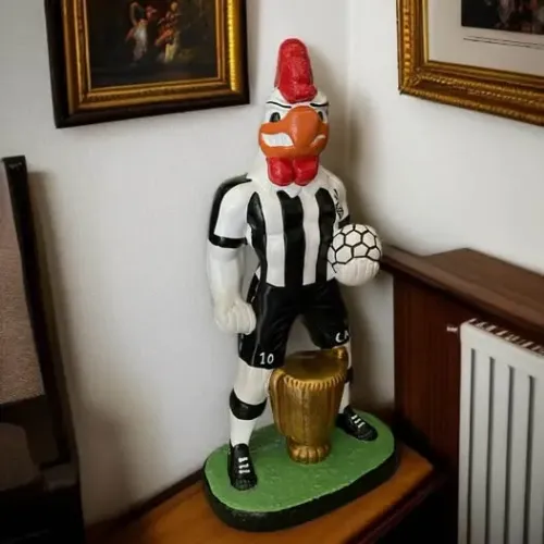Escultura Mascote do Galo - 40cm - Artesanal, Nova e Imponente!