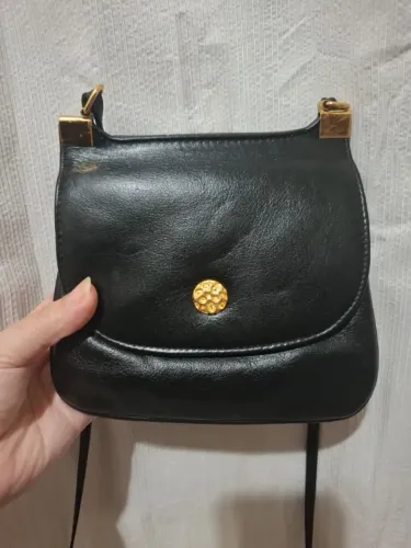 Bolsa de Couro Pequena Preta - EM BANGU, RJ