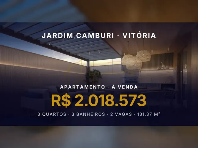 Apartamento Garden com design atemporal e 3 suítes em Jardim Camburi