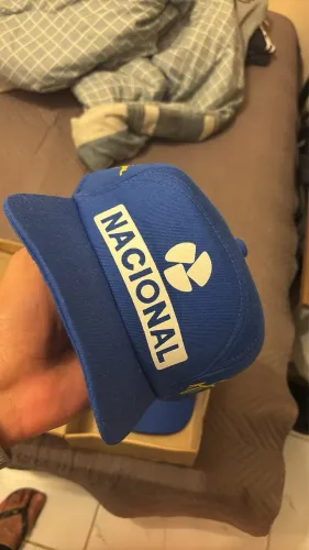 Boné Ayrton Sena azul 