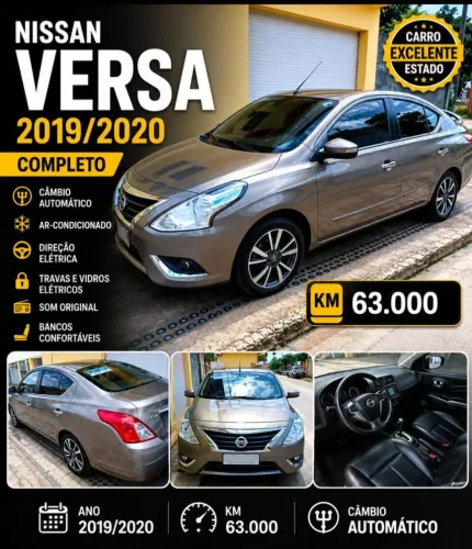 Nissan Versa SL 1.6 16V Flexstart 4P Aut. 2019