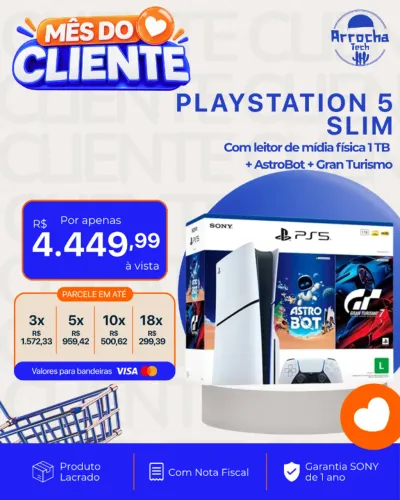 PS5 PlayStation 5 Com Leitor + Jogos 1tb - Lacrado - Com Nota Fiscal - Garantia Sony de 1