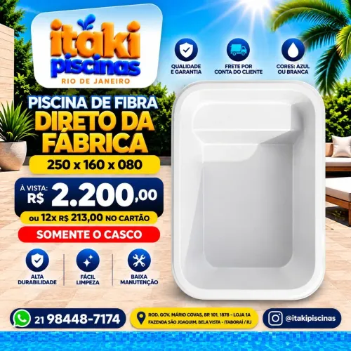 Piscinas Novas direto de fábrica , Somente o cascos