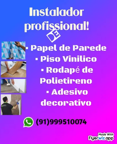 Instalador de Piso vinílico é papel de parede!