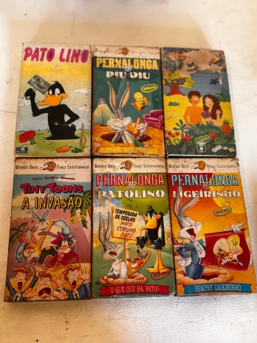     Lote Fitas VHS Retrô Originais Para Colecionador