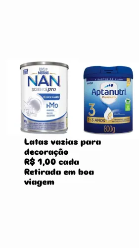Lata vazia para decoração 