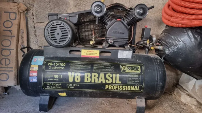COMPRESSOR 3HP 100LITROS 15 PÉS MONOFASICO 220V