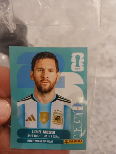 Figurinha original Messi álbum 2026