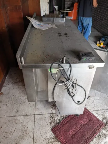 Balcão refrigerado comercial aço inox