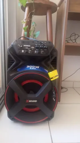 Caixa de Som Mondial XSound 300W RMS Bluetooth Portátil