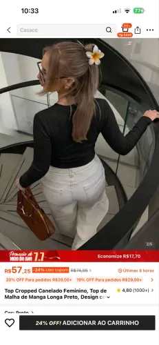 Casaco cardigan tamanho G