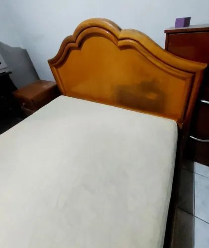 Cama Casal Madeira Mogno - Raridade