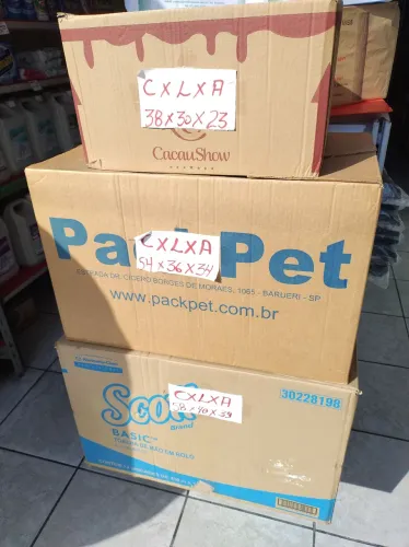 Caixas para mudança reuso