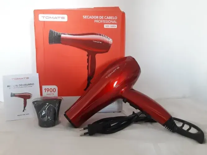 Secador De Cabelo Profissional Tomate 1900watts 127v 3 Temperaturas