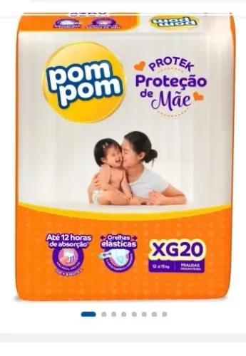 Fralda Pom Pom Protek Proteção de Mãe XG 20