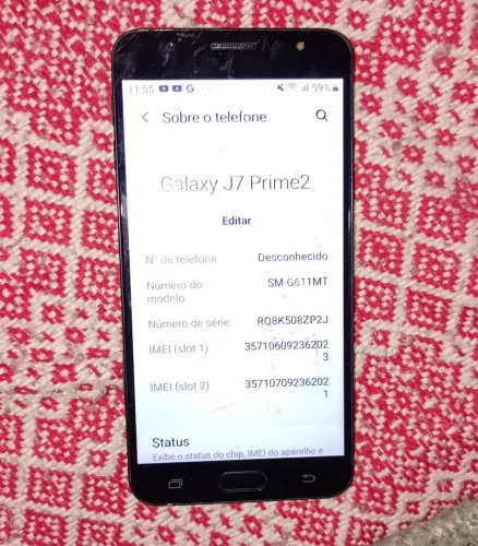 Celular J7 prime 2 com 32gb