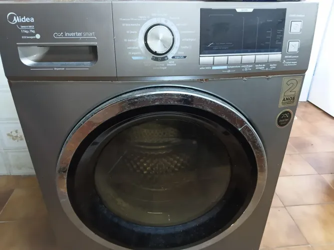 Lava e Seca Midea Inverter Smart 11kg Lava / 7kg Seca - Para Conserto