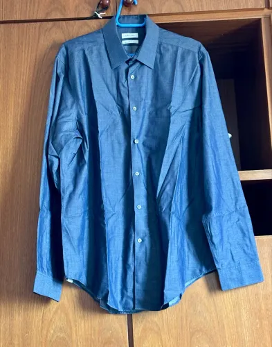 camisa masculina calvin klein pouco uso, tam 34/35 