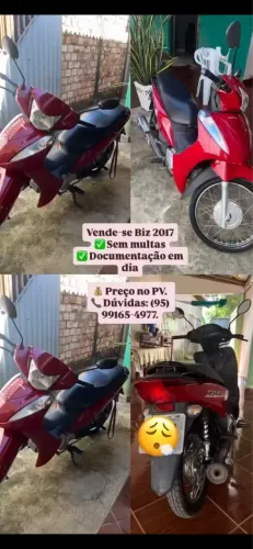 Biz 2017 quitada unico dono
