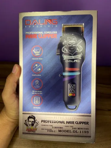 Máquina de Cortar Cabelo Profissional sem Fio Estilo Retrô - LFJ-1193 LEON GTS an4