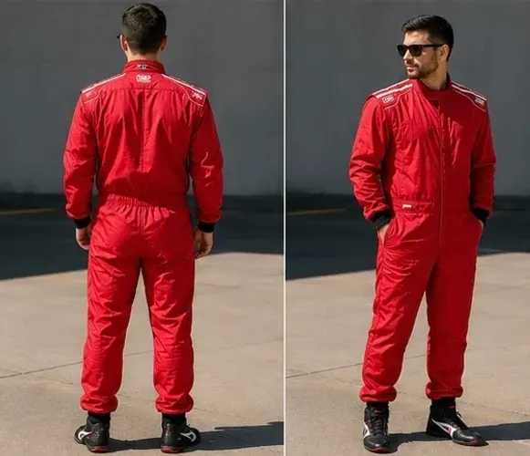 Macacão de Competição OMP FIA * - Vermelho - Excelente Estado
