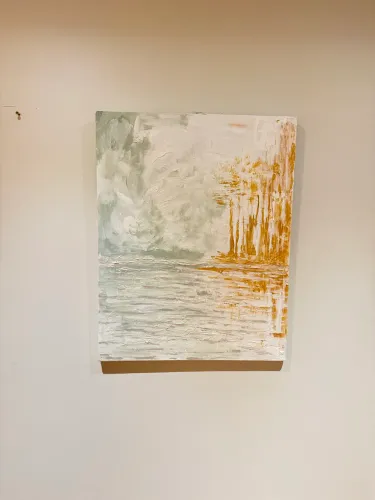 Quandro abstrato tons claros