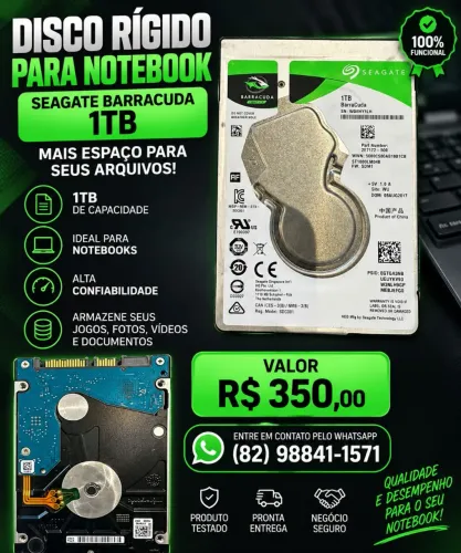 Disco rígido para notebook de 1tb
