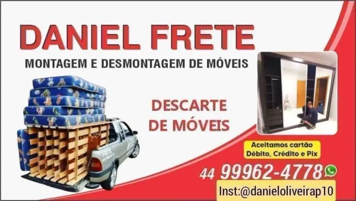 Frete montagem e desmontagem de móveis