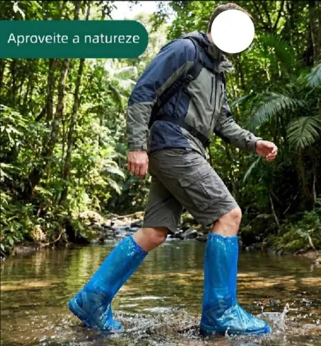 CAPA DE CHUVA PARA BOTAS CANO LONGO UNISSEX TAM. ÚNICO