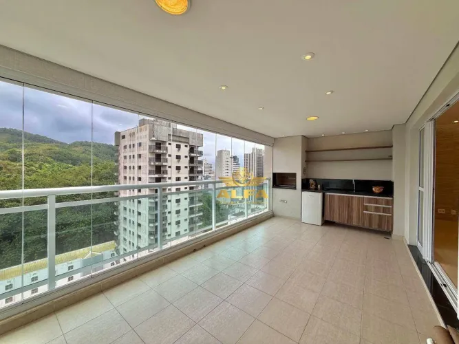 Apartamento Reformado e Mobiliado com Varanda Gourmet na Praia das Astúrias Lazer Complet