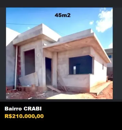 Casa linda 45m2/Bairro Crabi 