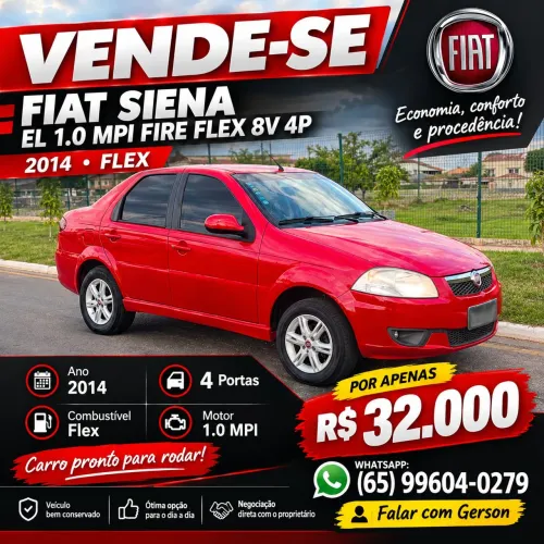 Fiat Siena EL 1.0 MPI Fire Flex 8V 4P 2014